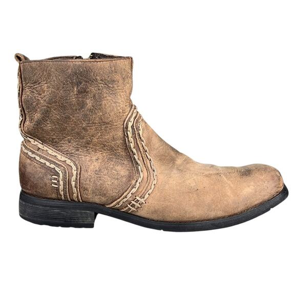 Bed Stu Mens Revolution Brown Distressed Chelsea Boots Size US 8.5 - Picture 1 of 10